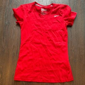 Nike Women's Red Dri-FIT Top